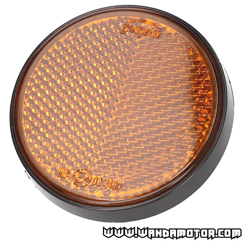 Reflector round M5X55mm orange